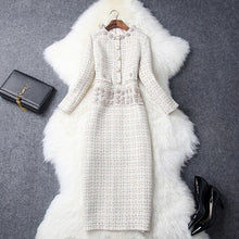 Load image into Gallery viewer, Office Diamonds Sexy Dress 2019 New Superior Quality Ladies Christmas Women Dresses S Xl Free Shipping Lady Pencil Winter Dress