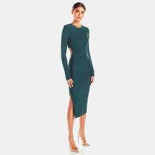 Load image into Gallery viewer, BANDAGE Winter Long Sleeves Women Bandage Dress New Arrival Celebrity Christmas Party Dress Vestidos Sexy Backless Black Dresses