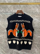 Load image into Gallery viewer, 2019 Winter New Little Fox Cartoon Vest Women Wool Christmas  Sweater