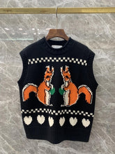 Load image into Gallery viewer, 2019 Winter New Little Fox Cartoon Vest Women Wool Christmas  Sweater