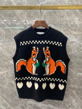 Load image into Gallery viewer, 2019 Winter New Little Fox Cartoon Vest Women Wool Christmas  Sweater