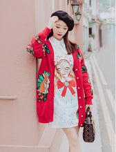 Load image into Gallery viewer, Autumn Cardigan Women Hand-Embroidered Gold Thread Three-Dimensional Christmas Sweater Women'S Sweater   Cardigan Female F626