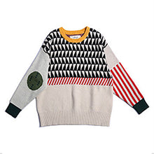 Load image into Gallery viewer, Patchwork Color Christmas Sweater Pullover Women Tops  Cotton Soft WarmAutumn Winter Sweaters Bottoming Clothes Knitwear Da66