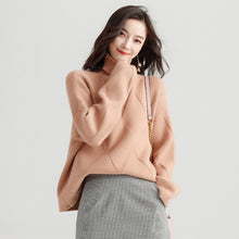 Load image into Gallery viewer, 2018 Fashion Winter Women Sweater Turtleneck Pullover Female Warm Loose Twist Pull Jumpers Oversized Knitted Sweaters Christmas