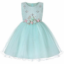 Load image into Gallery viewer, Baby Girls Clothes Flower girl dress for Girls Kids Tutu Birthday Party Dress Infant 2-14 years Kids Christmas Party Dress