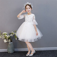 Load image into Gallery viewer, 2018Summer Autumn Children Baby White Color Birthday Wedding Party Princess Lace Dress Kids Toddler Christmas Pageant Tutu Dress
