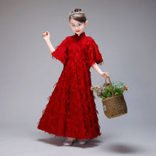Load image into Gallery viewer, 2019 New Kids Girls Elegant Fancy First Holy Communion Princess Wedding Party Dress Children Christmas Long Dress Vestido L22