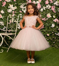 Load image into Gallery viewer, 2018 Cute Flower Girl Dresses Cap Sleeves Baby Girl Birthday Party Christmas Communion Dresses Children Girl Party Dresses