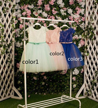 Load image into Gallery viewer, 2018 Cute Flower Girl Dresses Cap Sleeves Baby Girl Birthday Party Christmas Communion Dresses Children Girl Party Dresses
