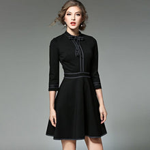 Load image into Gallery viewer, New Ladies Fashion Red Christmas Dress 2017 Vestidos Ukraine Black Women Party Dresses Winter Dresses Robe Femme Jenner