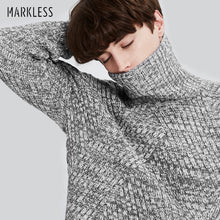 Load image into Gallery viewer, Markless Winter Turtleneck Christmas Sweater Men Brand Clothing Fashion Casual Thick Warm Knitted Sweater Men Pullovers