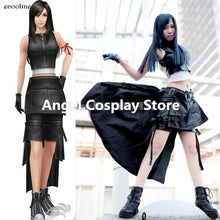 Load image into Gallery viewer, Game Anime Final Fantasy VII Tifa Lockhart Cosplay Costume Black Hallowmas Christmas Clothing Dress Skirt Any Size NEW
