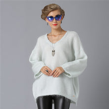Load image into Gallery viewer, XIKOI 2017 Christmas Women Sweater Fashion Casual V-Neck Woman Sweaters And Pullover Solid Thick Winter Knitted Sweater