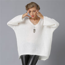 Load image into Gallery viewer, XIKOI 2017 Christmas Women Sweater Fashion Casual V-Neck Woman Sweaters And Pullover Solid Thick Winter Knitted Sweater