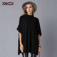 Load image into Gallery viewer, XIKOI Christmas Sweater Women Knitting Pullovers Short Sleeve Solid Thick Jersey Mujer Invierno Womans Sweaters Short Feminino
