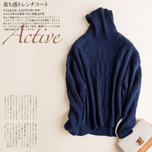 Load image into Gallery viewer, Christmas Sweater Women Winter Cashmere Cable Knit Jumper Pullover Female High Quality Knitting Brand Wool Thick Turtleneck