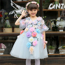 Load image into Gallery viewer, 2019 New Luxury Flower Girls Party Dress Embroidered Formal Bridesmaid Wedding Girl Christmas Princess Ball Gown Birthday Dress